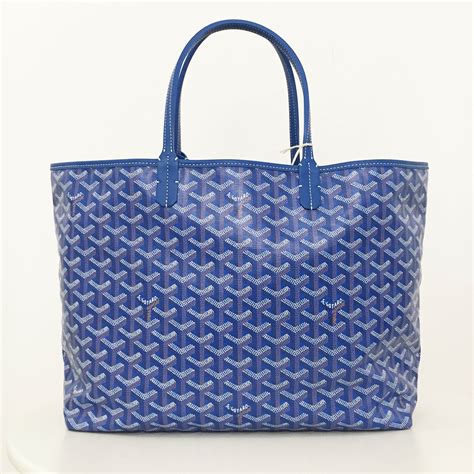 blue goyard handbag|second hand blue goyard bag.